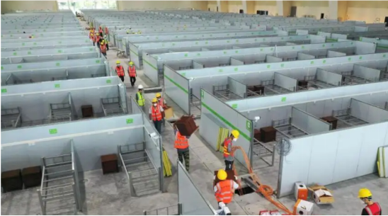 在建的三亚第二方舱医院